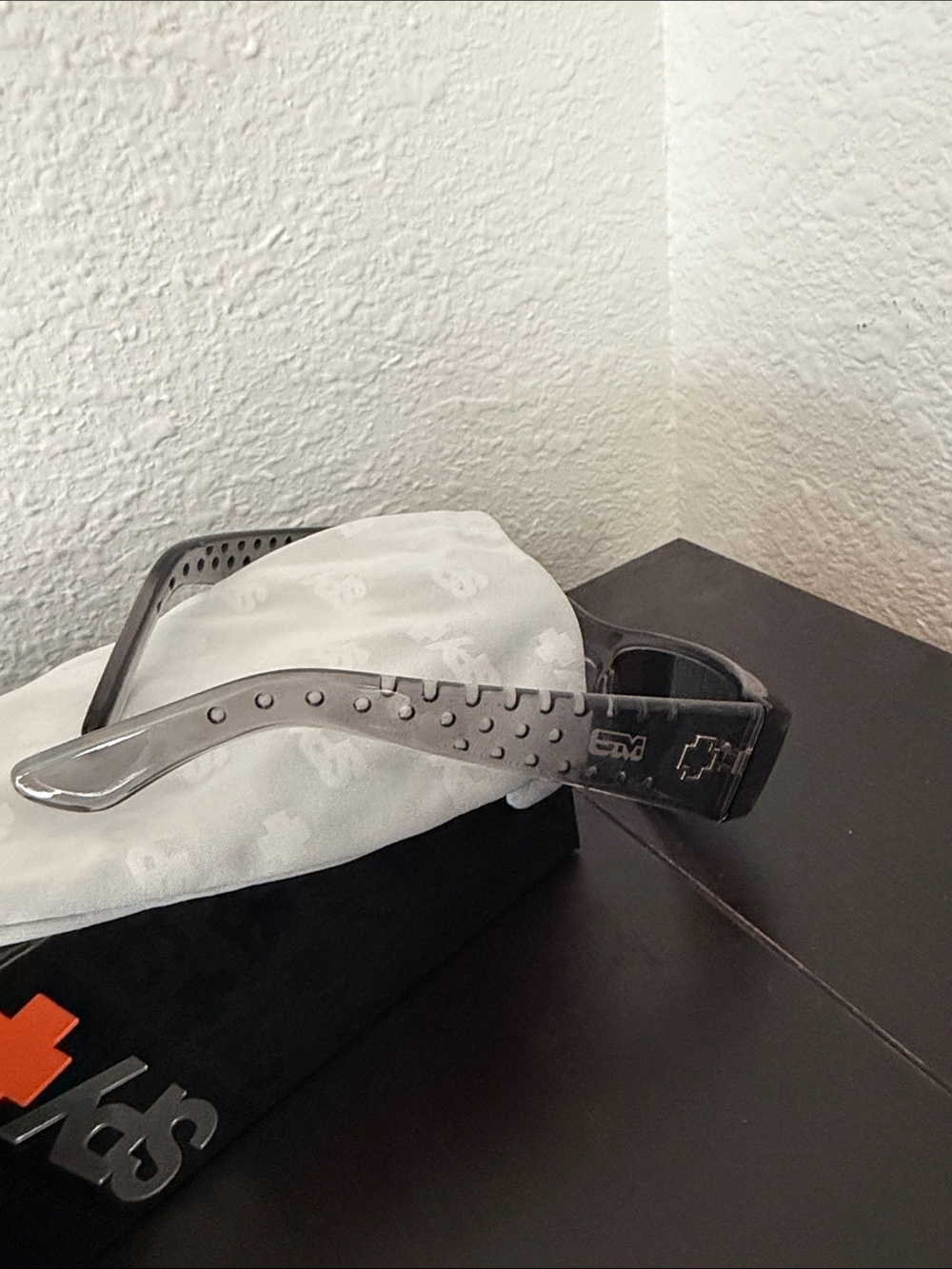 SPY Smoky Gray Wrap Sunglasses with Tinted Lenses - Picture 5 of 6